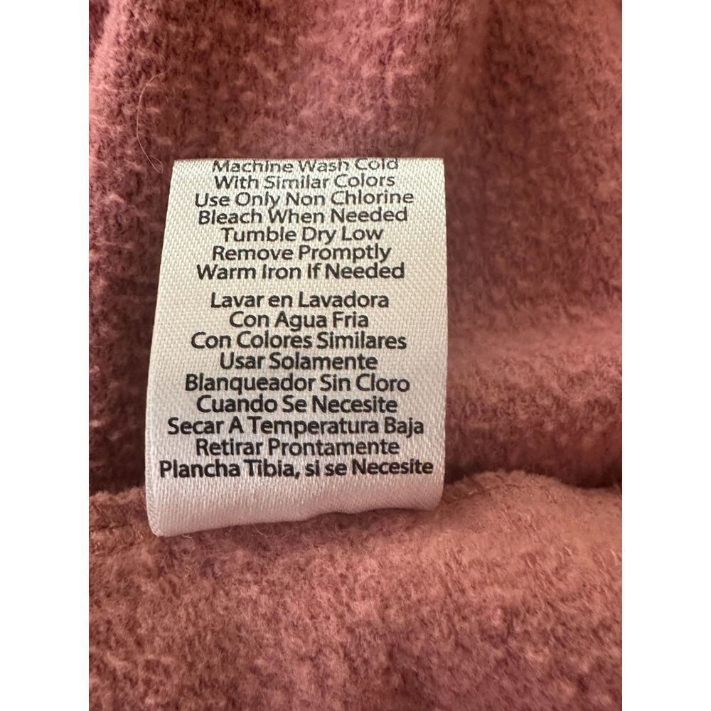 One Step Up Women's Athletic Athleisure Cropped Mauve Colored Sweatshirt Size L - Picture 5 of 5